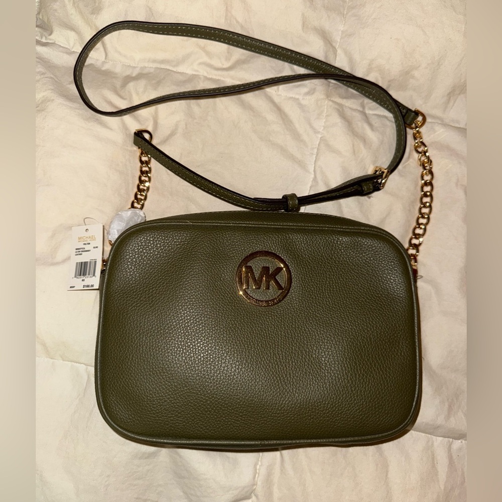 Michael Kors army green purse